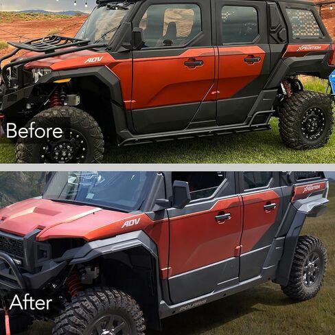 Full Coverage Fender Flares for Polaris Xpedition XP/ADV 2024+, Wide Mud Guards Front & Rear Mud Flaps for Xpedition Accessories Replace #2890638 (12pcs) in Kuwait