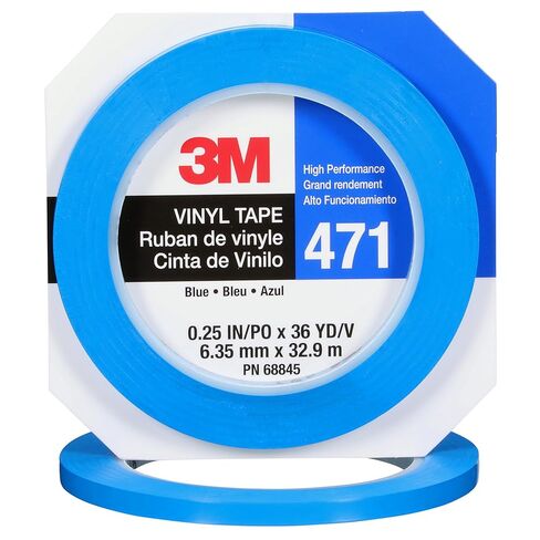 3M Vinyl Tape 471, 1/4 in x 36 yd, Red, 1 Roll, Red Floor Tape, Paint Alternative for Floor Marking, Social Distancing, Color Coding, Safety Marking in Saudi Arabia