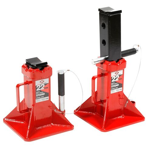 AFF 22 Ton Safety Stand Set - Heavy Duty Jack Stands for Trucks & Equipment - Pin-Style, Heavy Gauge Steel, ASME PASE-2019 - Pack of 2 - (Available in 2 Duty Levels) in Saudi Arabia