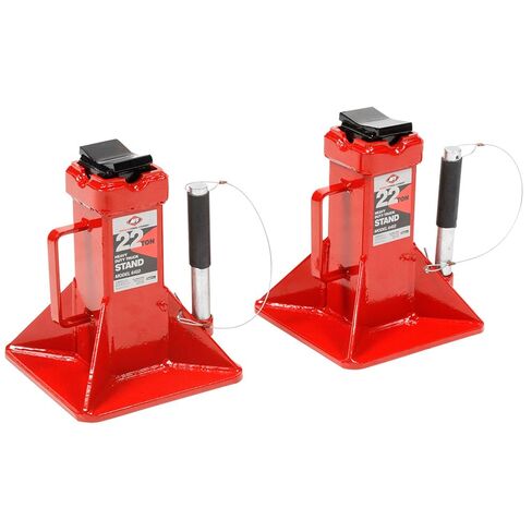 AFF 22 Ton Safety Stand Set - Heavy Duty Jack Stands for Trucks & Equipment - Pin-Style, Heavy Gauge Steel, ASME PASE-2019 - Pack of 2 - (Available in 2 Duty Levels) in Saudi Arabia