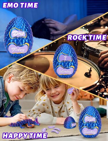 9+1 قطعة من البطاقات المغناطيسية مع تنين مطبوع ثلاثي الأبعاد، بيضة تنين مطبوعة ثلاثية الأبعاد، لعبة تململ كريستال مفصلية للطابعة ثلاثية الأبعاد، هدايا للبالغين in Kuwait