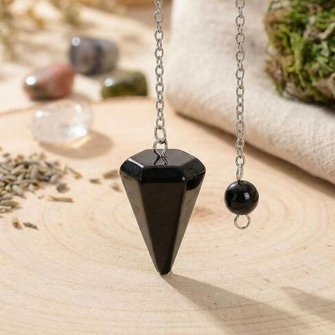 Grey Labradorite Point Crystal Mini Pendulum Healing Dowsing Energy Balancing Chakra Divination for Meditation in Saudi Arabia