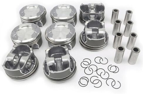 Engine Piston And Rings Set 92 9mm 24mm 8pcs Kit Compatible With W166 W221 W222 X166 GLS500 S500 E500 ML500 M278 4 6T 4 7T in Kuwait