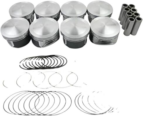 Pistons And Rings Set 5086010AB 5086011AB Compatible With 2003 2008 Ram 1500 2500 3500 5.7L HEMI OHV in Kuwait