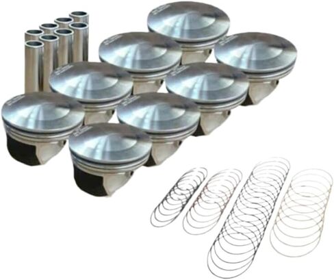 Pistons And Rings Set 5086010AB 5086011AB Compatible With 2003 2008 Ram 1500 2500 3500 5.7L HEMI OHV in Kuwait