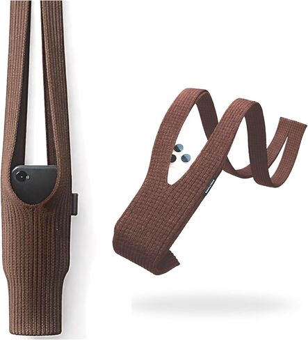 Phone Pocket 3D Knitted Wearable Phone Holder Neck Strap & Crossbody Pouch Compatible with AirPods and Accessories in Saudi Arabia