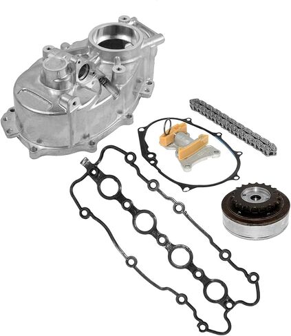 GELUOXI عمود الحدبات الضابط غطاء الإسكان سلسلة التوقيت استبدال ل 2005-2008 VW Jetta Golf GTI Passat Audi A4 TT 2.0L الجزء # 06F109088J، 06F103107G، 06D109229B، 06F109217A in Saudi Arabia