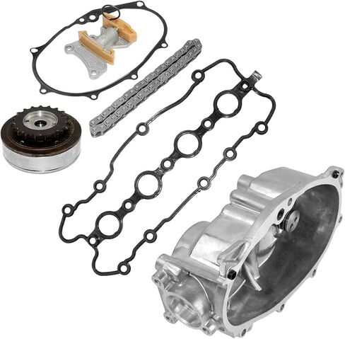 GELUOXI عمود الحدبات الضابط غطاء الإسكان سلسلة التوقيت استبدال ل 2005-2008 VW Jetta Golf GTI Passat Audi A4 TT 2.0L الجزء # 06F109088J، 06F103107G، 06D109229B، 06F109217A in Saudi Arabia