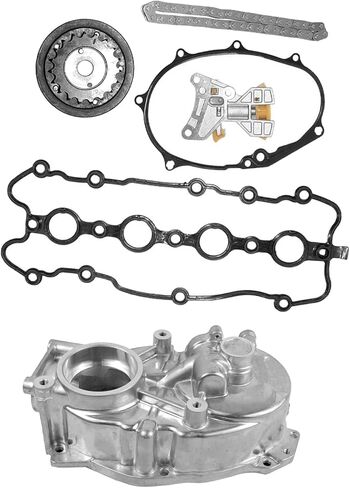 GELUOXI عمود الحدبات الضابط غطاء الإسكان سلسلة التوقيت استبدال ل 2005-2008 VW Jetta Golf GTI Passat Audi A4 TT 2.0L الجزء # 06F109088J، 06F103107G، 06D109229B، 06F109217A in Saudi Arabia