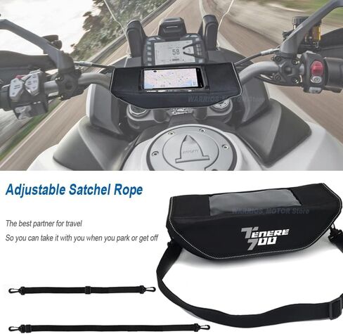 حقيبة شوكة الدراجة النارية من Willis لـ Tenere 700 XT700Z XTZ 700 T7 T700 2019 - حقيبة مقود الدراجة النارية بشاشة تعمل باللمس، حقيبة سفر للدراجات النارية مقاومة للماء والغبار ذات سعة عالية in Saudi Arabia