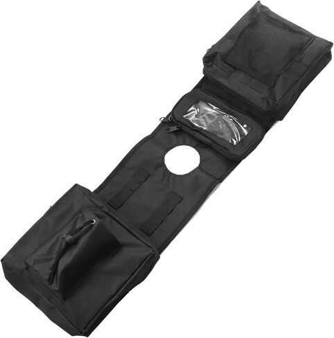 1-Pack Quad ATV 4- Saddlebags Cargo Pouch Storage UTV Motorcycle Gas Tank Saddle Bag for Polaris Sportsman 450 570 850 XP 1000 Black 600D Oxford Item Replacement in Saudi Arabia