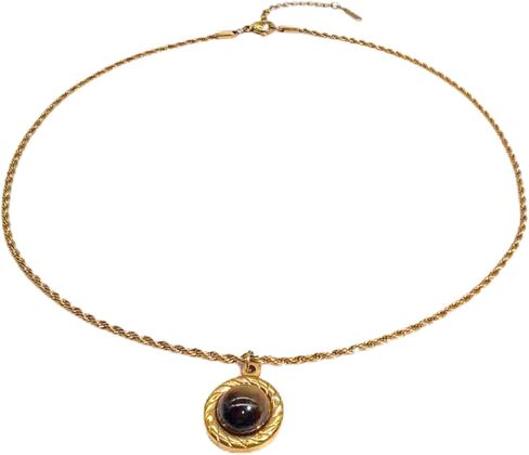 Women Jewelry Gift Layered Gold Chain Necklace Stack With Brown Beaded And Tiger Eye Gemstone Choker Vintage Pendant Set in Saudi Arabia