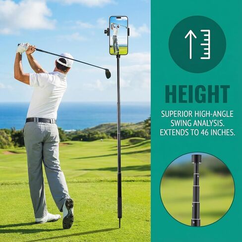 WIGERLON Golf Ball Grabber Telescopic,Golf Ball Retriever Tool for Water and Bushes,Stainless Steel max 12ft in Kuwait