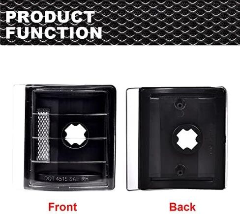 Corner Signal Lights Side Marker Lamps Compatible with GMC 1994-1999 C1500 K1500 Yukon C2500 K2500 Suburban/Fit 1994-2000 C2500 C3500 K2500 K3500 4Pcs, Clear lens Black Housing Clear Reflector in Saudi Arabia