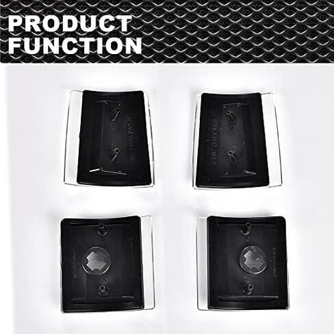 Corner Signal Lights Side Marker Lamps Compatible with GMC 1994-1999 C1500 K1500 Yukon C2500 K2500 Suburban/Fit 1994-2000 C2500 C3500 K2500 K3500 4Pcs, Clear lens Black Housing Clear Reflector in Saudi Arabia