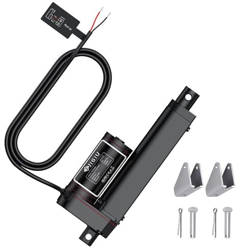 JiGiU 12V Actuator 8 Inch Heavy Duty 660lbs/3000N Linear Actuator, 0.2"/s Linear Motion Actuators with Mounting Brackets & IP65 Protection for Car RV Electric Door Industrial Machinery Vessels Window in Saudi Arabia