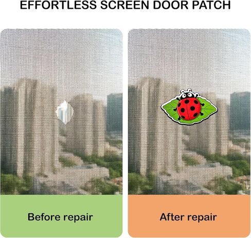 Screen Door Magnets Decor 3Pairs (6pcs) Cartoon Ladybug Robin Blue Jay Flexible Double Sided Magnetic Stickers Patches for Window Screen Sliding Doors Protector, Helps to Keep Pet & People Safe in Saudi Arabia
