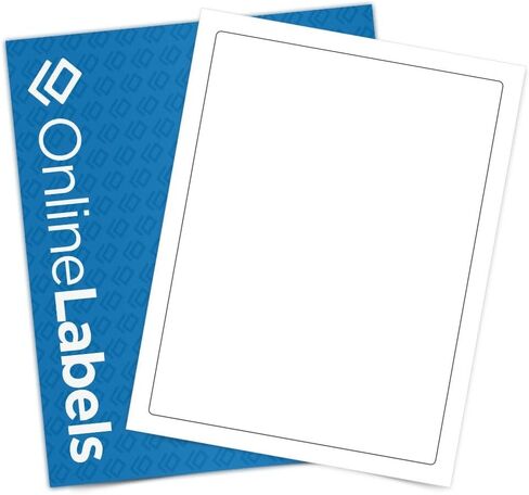 OnlineLabels 7.5" x 10" Car Dealer Window Sticker Labels – Monroney Stickers, Permanent White Matte Non-Yellowing – Vehicle Pricing & Info Displays – 2000 Labels, Inkjet/Laser in Saudi Arabia