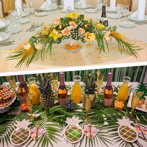 Palms Leaves for Palm Sunday, 60PCS Artificial Palm Branches Green Foliage Decorations for Home Party in Kuwait