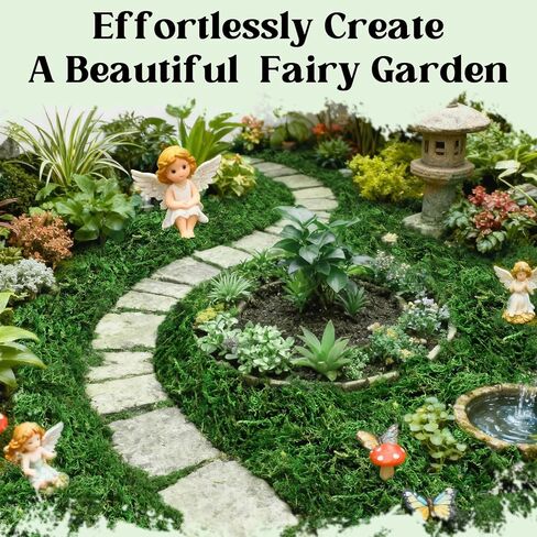 Halatool Fake Green Moss for Plants Indoor Pot Filler, 10OZ Dried Artificial Faux Moss for Crafts, Fairy Garden Terrarium Arts Micro-Landscape DIY Project Table Centerpieces Wedding Christmas Decor in Kuwait