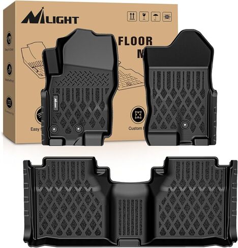 Nilight TPE Floor Mats for Nissan Frontier King Cab 2009 2010 2011 2012 2013 2014 2015 2016 2017 2018 2019 2020 2021 All Weather Custom Fit Heavy Duty Floor Liners in Saudi Arabia