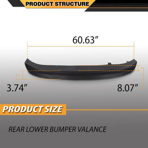 Rear Lower Bumper Valance Compatible with Hyundai Elantra 2017-2018 86612F2000 HY1195118 in Saudi Arabia