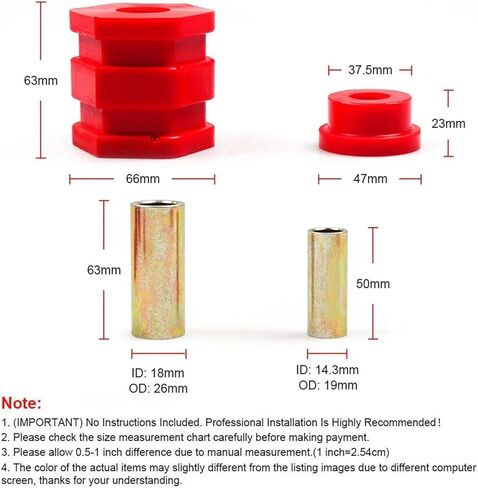 طقم جلبة ذراع التحكم الأمامي السفلي من البولي يوريثين مناسب لقطع غيار السيارات Civic EK 96-00 BX102163 in Kuwait