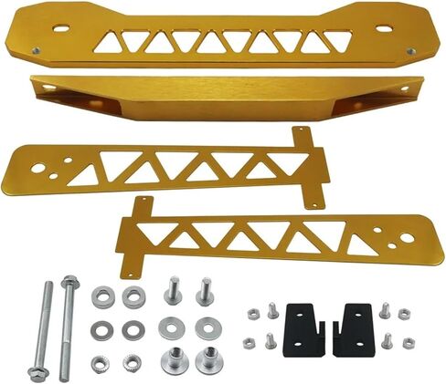 Aluminum REAR SUBFRAME BRACE TIE BAR LOWER CONTROL FAKE ARM COMPLETE KIT Fit For Civic FG2 FD 06-11 auto parts(Black) in Kuwait