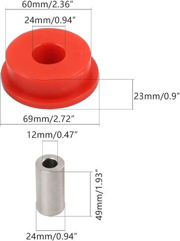 Poly Rear Trailing Arm Bushings Fit For BMW E36 E46 316 318 320 323 325 328 330 M3 auto parts in Kuwait