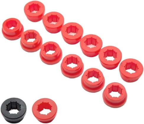 A09E-12Pcs/Lot Lower Control Arm Rear Camber Kit Replacement Bushings EP-CA0111 Fit For Civic 88-05 Ek Eg Es auto parts(Red) in Kuwait