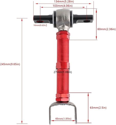 1Pair Adjustable Rear Control Camber Arms 01-05 Fit For Civic 02-06 Fit For Acura RSX Suspension Control Arms and Accessories auto parts in Kuwait