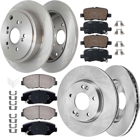 AUTOCLUB Front and Rear Brake Kit, for 2003 2004 2005 2006 2007 2008 Honda Pilot Brake Pads and Rotors, Ceramic Brakes Replacement 11.81" Front and 12.32" Rear [5-Lug] in Saudi Arabia