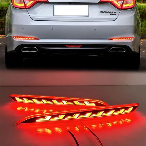LED المصد الخلفي ضوء مصباح الضباب الخلفي إشارة الفرامل ل 2015 2016 2017 هيونداي سوناتا الذيل ضوء in Kuwait