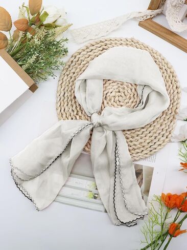Scarf for Women Girls, Soft Neck Scarf Chiffon Womens Scarves Solid Color Neckerchiefs for Travel Daily Party Work in Saudi Arabia