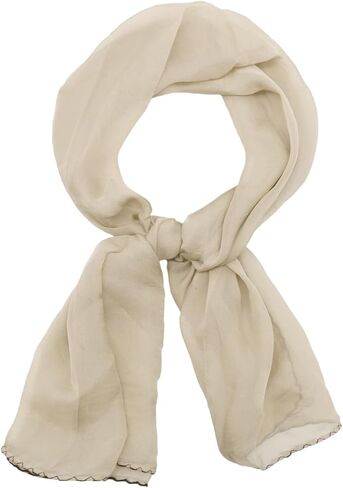 Scarf for Women Girls, Soft Neck Scarf Chiffon Womens Scarves Solid Color Neckerchiefs for Travel Daily Party Work in Saudi Arabia