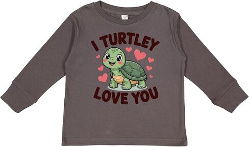 تي شيرت Inktastic I Turtley Love You لطيف على شكل سلحفاة للأطفال الصغار بأكمام طويلة in Saudi Arabia