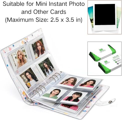 Coloch 2 Pack Kpop A5 Photocard Binder مع 400 جيب، ألبوم حامل بطاقات الصور الشفاف ذو 6 حلقات مع 50 حافظة بطاقات مزدوجة الجوانب من PVC لبطاقات الصور الفوتوغرافية، هدية in Saudi Arabia