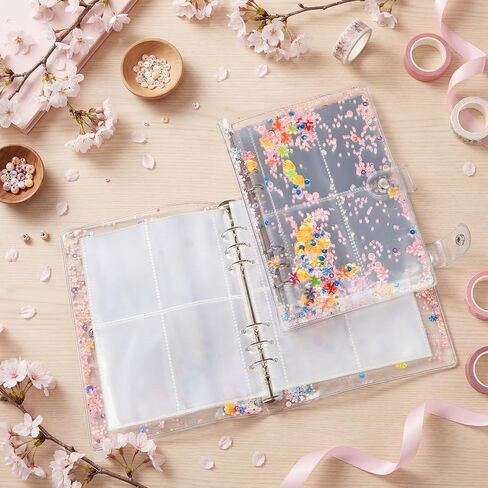 Coloch 2 Pack Kpop A5 Photocard Binder مع 400 جيب، ألبوم حامل بطاقات الصور الشفاف ذو 6 حلقات مع 50 حافظة بطاقات مزدوجة الجوانب من PVC لبطاقات الصور الفوتوغرافية، هدية in Saudi Arabia