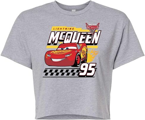 سيارات ديزني - الفائز بسباق Lightning McQueen - تي شيرت قصير مصنوع من القطن المخلوط للصغار in Saudi Arabia