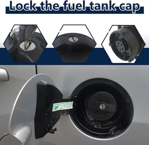 XSPANDER Locking Gas Cap, Lock Fuel Cap Fits for Ford, Fuel Tank Cap for E-350 Econoline 1997-2002 for E-450 Econoline 1999-2002 for E-550 Econoline er 2002 in Saudi Arabia