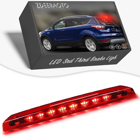 استبدال ضوء الفرامل الثالث LED بالكامل لسيارة Ford Escape 2013-2018، مجموعة العدسات الحمراء لمصباح إيقاف التثبيت العالي في مركز السقف، استبدال OEM CJ5Z-13A613-B in Saudi Arabia