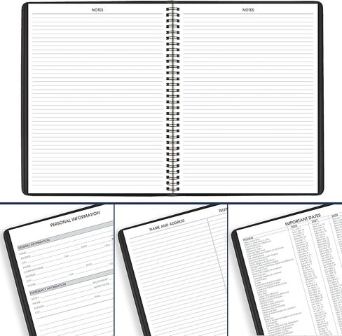 AT-A-GLANCE Planner 2026-2027 Weekly Academic 14-Month July-August, Quarter-Hourly Appointment Book, 8-1/4" x 11", Black (7095705) in Saudi Arabia