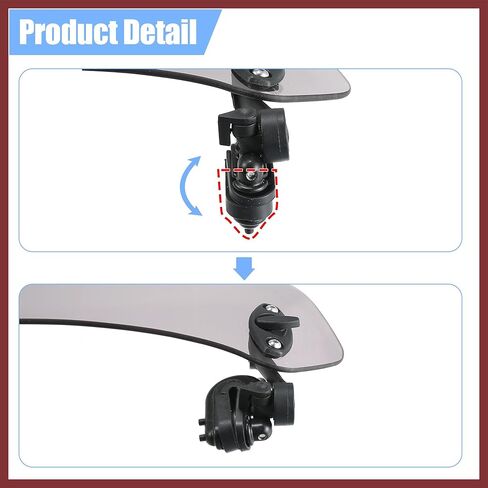 28.5cm Motorcycle Windshield Motorcycle Wind Deflector Grey Lens Adjustable Clip Windshield Extension Universal Fit for Most Motorcycle Scooter Replace Parts in Saudi Arabia