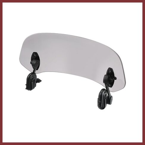 28.5cm Motorcycle Windshield Motorcycle Wind Deflector Grey Lens Adjustable Clip Windshield Extension Universal Fit for Most Motorcycle Scooter Replace Parts in Saudi Arabia