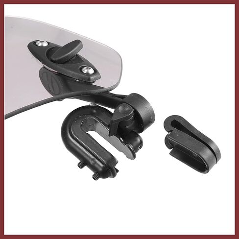 28.5cm Motorcycle Windshield Motorcycle Wind Deflector Grey Lens Adjustable Clip Windshield Extension Universal Fit for Most Motorcycle Scooter Replace Parts in Saudi Arabia