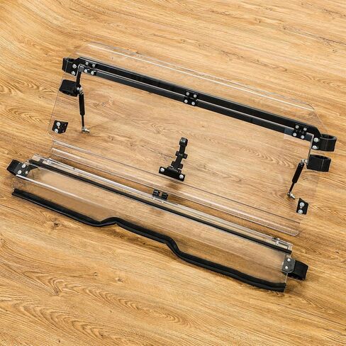 KUAFU 2-IN-1 Front Windshield Compatible with 2019+ Honda Talon 1000X / 1000R 2020+ Honda Talon 1000X-4 Flip Scratch Resistant Windscreen Clear in Saudi Arabia