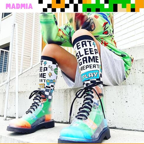 جوارب MADMIA Game بطول الركبة - جوارب ملونة للأطفال والكبار in Kuwait