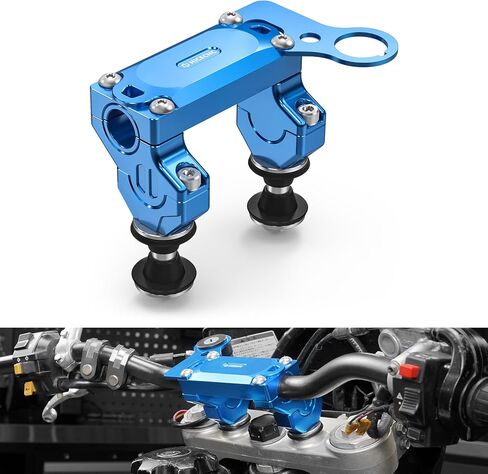NICECNC Comfort Handlebar Riser Compatible with Suzuki DRZ400SM 2005-2024 | Vibration Damping for Control | CNC 6061-T6 Aluminum | Adapts 7/8" to 1-1/8" Bars | 24mm Lift & 20mm Offset in Saudi Arabia