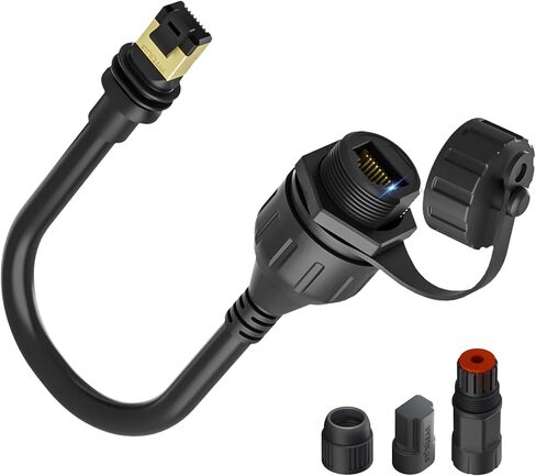 Starlink Ethernet Adapter Gen 3/Mini, Waterproof Starlink Cable Extension for Mini, Starlink Standard to RJ45 Coupler for Starlink V3 Dish and Router (1 Pack) in Kuwait