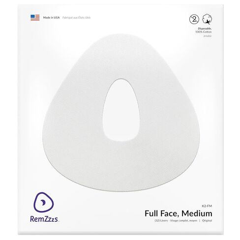 RemZzzs Full Face Cpap Mask Liners (K2-FM) - Reduce Noisy Air Leaks and Painful Blisters - Cpap Supplies and Accessories - Compatible with Resmed Respironics DeVilbiss in Kuwait